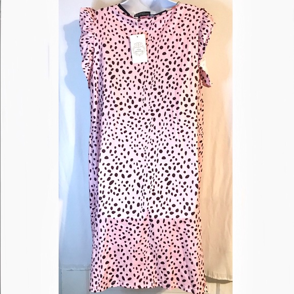 NWT Women’s Pink Roses and Dots Nightgown- XL - Picture 5 of 6